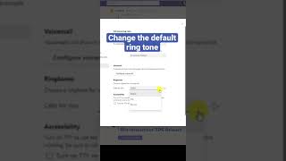 📞 How to change your Microsoft Teams ringtone shorts [upl. by Lustig]