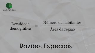 Razões especiais [upl. by Golub]