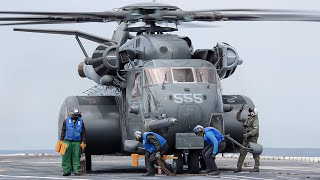 The MH53E Sea Dragon  US Militarys Giant Helicopter in Action [upl. by Eenaj667]