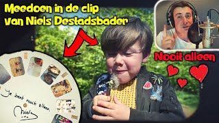 Niels Destadsbader  Nooit alleen  meedoen in videoclip [upl. by Freytag]