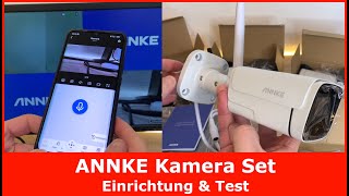 ANNKE 5MP WLAN Überwachungskamera Set Test  Einrichtung Installation amp Praxistest [upl. by Auqenaj]