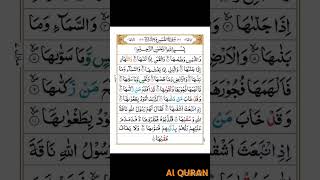 Surah shamsسورة الشمس shorts islamicshorts quranrecitation shams سورة الشمس [upl. by Inirt]