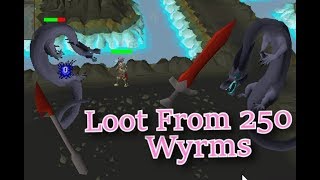 Loot From 250 Wyrms  Kebos Lowlands  Old School Runescape [upl. by Calabrese137]