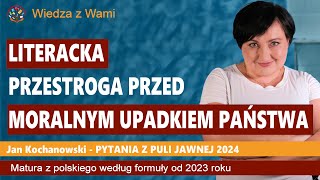 Literacka przestroga przed moralnym upadkiem państwa [upl. by Synn]