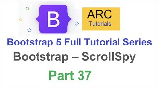 Bootstrap Tutorial For Beginners 37  Bootstrap ScrollSpy Tutorial  Bootstrap 5 Full Course [upl. by Essam]