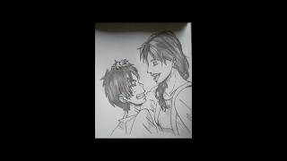 Eren and his mom sketch sketch attackontitanedit [upl. by Erlin423]