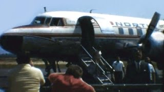 North Central Convair CV340  quotGate Arrivalquot  1967 [upl. by Lledra]