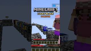 MINECRAFT LUCKY BLOCK PARKOUR CHALLENGE 2 😂 minecraft minecraftshorts shorts [upl. by Idac]