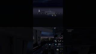 Antonov Airlines An225 cockpit landing aviation pilot rfs realflightsimulator landing plane [upl. by Acul]