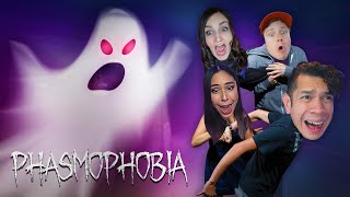 Ghost Hunting in Phasmophobia w LaurenZside Bobizard and Cupquake [upl. by Myrna]