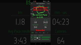 My running time ।।Run Tracker App  Error in distance measurement।।physical rrcgroupdresult [upl. by Vish]