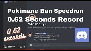 Pokimane Discord Ban Speedrun Any in 062 sec RECORD [upl. by Ydniahs480]