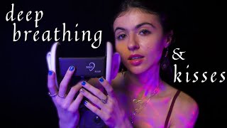 ASMR  Breathing and Kissing on Your Ears 3Dio Mic [upl. by Araas]