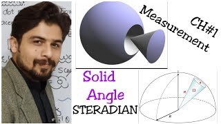 SOLID ANGLE and Steradian in UrduArea on surfaces of sphere CH1 Class11 KPK and Federal boards [upl. by Aketahs]