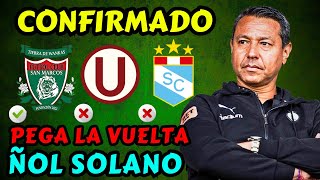 NOLBERTO SOLANO DIRIGIRÁ EN PERÚ POR PRIMERA VEZ [upl. by Weide]