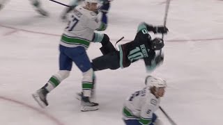 A Frustrated Tyler Myers Hits Matty Beniers For No Reason Receives Interference Penalty [upl. by Jefferson]