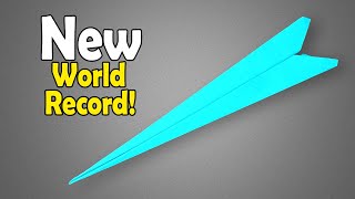 How to Make the New World Record Paper Airplane  How to Make a World Record Paper Airplane 2023 [upl. by Spalding]