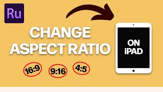 How to Change Aspect Ratio in Premiere Rush on iPad  Beginner Tutorial adobepremiererush [upl. by Ennaesor]