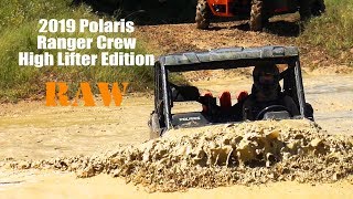 2019 Polaris Ranger Crew XP 1000 High Lifter Edition RAW mud Action [upl. by Yelich]