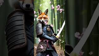 The Samurai Fox Warrior  A Legend Awakens in Japan 🇯🇵🦊 viralvideo viralshorts short shorts [upl. by Iasi]