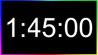 Minuteur 1h45min ALARME🚨 Compte à Rebours 1 Heure 45 Minutes Minuterie 105 MinutesDécompte 1h45 [upl. by Enelyahs]