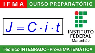 IFMA 🔴 Curso Preparatório 202425 de MATEMÁTICA IFMA Técnico Integrado ao Ensino Médio BoraIF [upl. by Macmullin]