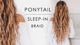 Sleepin Ponytail Beachy Waves Hair Tutorial  Shonagh Scott [upl. by Lledniuq]