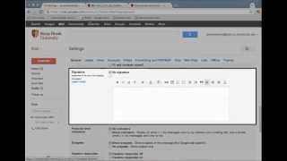 Google Mail Adding an Image to Signature [upl. by Lledniw]