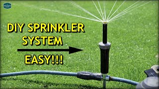 DIY ABOVE GROUND Sprinkler System 2020 UPDATE [upl. by Tenneb517]