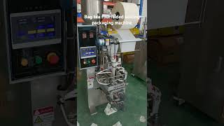 Tea bag five consecutive bags foursided sealing automatic packaging machinebag tea packing machine [upl. by Alyahc]