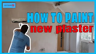 How to paint new plaster painting new plaster [upl. by Azaria26]