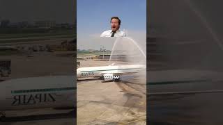 Why Do Airplanes Get Sprayed with Water Before Takeoff  Water Salute Explained facts [upl. by Churchill123]