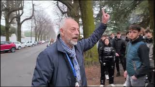 Il dirigente scolastico del Ponti di Somma allo sciopero degli studenti [upl. by Khai397]