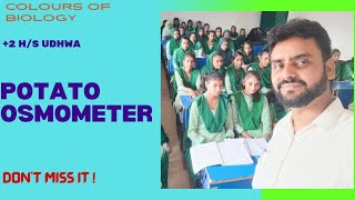 POTATO OSMOMETER  2 HS UDHWA  BIOLOGY PRACTICAL  JAC BOARD  SCIENCE [upl. by Drarej]