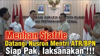 Menhan Sjafrie Sjamsoeddin Datangi Mentri ATRBPN Nusron Wahid menhan menhanprabowo nusronwahid [upl. by Gnort]