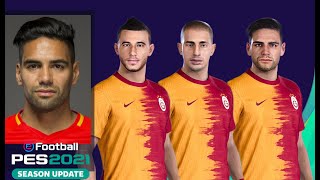 eFootball PES 2021 Galatasaray Faces Stats amp Overalls  Season Update [upl. by Fillender484]