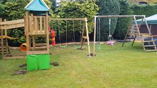 Wickey Smart Queen amp King Climbing Frame Installation BillyOh Playhouse Plum Trampoline [upl. by Norward]