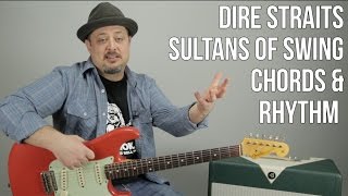 How to Play quotSultans of Swingquot by Dire Straits Chords and Rhythm [upl. by Airdnaed50]