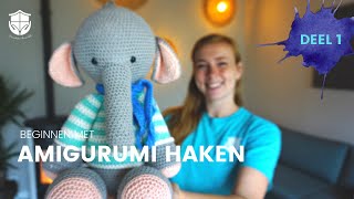 Beginnen met amigurumi haken  DEEL 1  Losse  Vaste  Meerderen  Minderen  Van kleur wisselen [upl. by Janaye]