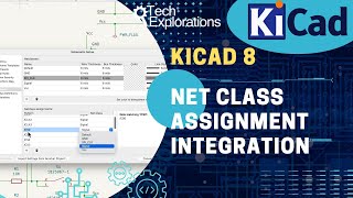 KiCad 8 Net class assignment integration [upl. by Jeane603]