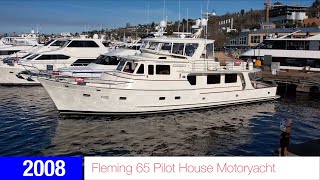 2008 Fleming 65 Pilothouse Motoryacht quotJOURNEYquot  Walk Through Video [upl. by Elenore]