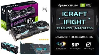 maxsun GeForce RTX 3060 iCraft OC Edtion 8G GDDR6 Video Computer Graphics Card for Gaming PC [upl. by Mascia708]