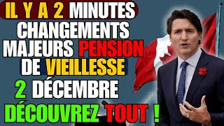 Il y a 2 Minutes  Changements MAJEURS dans la Pension de Vieillesse 2 Décembre – Découvrez Tout [upl. by Jehias980]