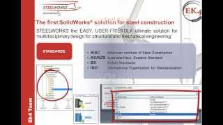 SolidWorks PLUG IN  EK4 SteelWorks  Es3 [upl. by Emmanuel801]