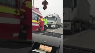 accident pe DN 1A in Boldesti Scaeni Prahova [upl. by Nnagem]