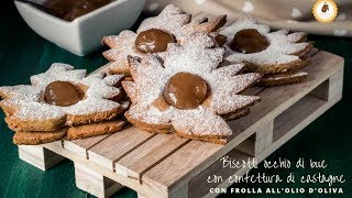 BISCOTTI OCCHIO DI BUE CON CONFETTURA DI CASTAGNE [upl. by Benoite409]