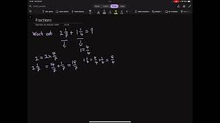 GCSE Improper Fraction Question [upl. by Nesyrb]