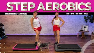 STEP AEROBICS Cardio Workout  CDornerFitness 403  135 BPM Plus IntermediateAdvanced [upl. by Amador143]