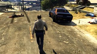 Gta 5 Cop Trevor VS Marabunta Grande gta police [upl. by Hiroko]