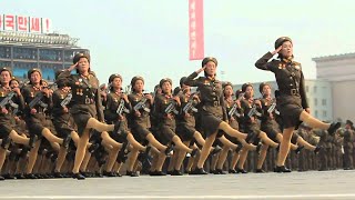 North Koreas Slow Motion Military  North Korea parade in Slow Motion [upl. by Peyton]